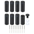 thumbnail image 1 of Unique Bargains 3/4 x 2 Inch Sign Standoff Screws, 8 Set Stainless Steel Wall Standoff, Black, 1 of 6
