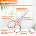 thumbnail image 5 of Folding Scissors, Portable Travel Scissor, Gift for Men Glasses Shaped Mini Shear Telescopic Cutter, Anti Rust Stainless Steel Scissors for Fishing Sewing Home Office, 5 of 6