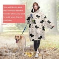 thumbnail image 4 of Dachshund Dog Wearable Oversized Blanket,Wearable Blanket Hoodie for Adults,Cozy Hooded Blankets with Super Pockets,Super Warm Fuzzy Pullover for Women & Men, 4 of 6