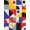Blue, Pattern 5, variant on ODIKA 2'x3' Black White Geometric Herringbone Washable Throw Rug Modern Abstract Lines and Shapes Design for Hallway, Study Room, Non-Slip Low Profile, Flatwoven