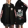 thumbnail image 3 of Sudaderas con capucha con cremallera y estampado para mujer, ropa de calle Harajuku, sudaderas de lana Y2K para mujer, cárdigan de manga larga informal Suelto, 3 of 5