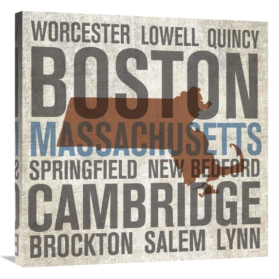 Global Gallery's 'Massachusetts' By Michael Mullan Stretched Canvas Wall Art
