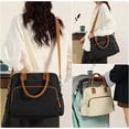 thumbnail image 3 of Sunyuer Diaper Bag Tote, Travel Stylish Mommy Bag with Stroller Clips, Large Capacity Hospital Bag for Labor and Delivery, 3 of 10