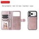 thumbnail image 2 of For iPhone 17 Pro Case 2 in 1 Detachable Magnetic Leather Wallet Mobile Cover with Strap -, 2 of 5