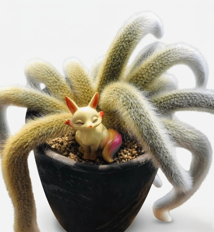 Monkey Tail Cactus Live Plant for Planting, Rare Trailing Cactus Succulent Plant for Indoor Outdoor in 2 Inch Pot