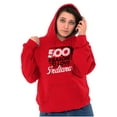 thumbnail image 4 of 500 Reasons to Love Indiana IN Pride Unisex Plus Fleece Graphic Hoodie Brisco Brands 2X, 4 of 5