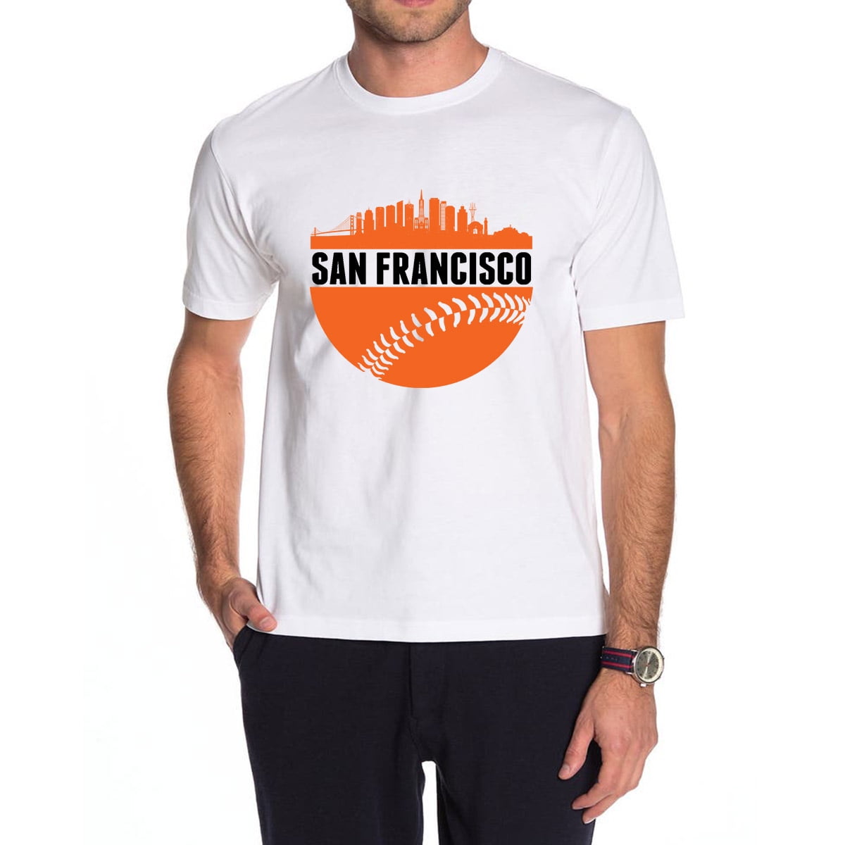 SAN FRANCISCO T-shirt SF Baseball California Tee 100% Cotton Mens XL New
