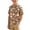 Brown, variant on FSYBOA Boys Button Down Shirts, Casual Holiday Collared Short Sleeve Kids Hawaiian Shirts Light Blue Size 9-10T