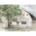 thumbnail image 2 of Pearce, Allison 18x15 White Modern Wood Framed Museum Art Print Titled - White Farm Barn, 2 of 4