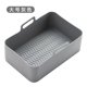 thumbnail image 3 of Sartén de silicona antiadherente con revestimiento para horno de freidora de aire de forma cuadrada (1 unidad gris) Ehuebsd Libre de BPA, 3 of 8