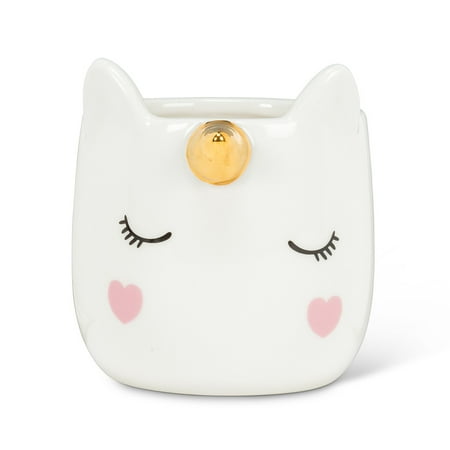 Set of 2 Small Sleeping Unicorn Planter