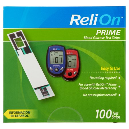 Relion Prime Blood Glucose Test Strips  Count Relion Prime Blood Glucose Test Strips  Count