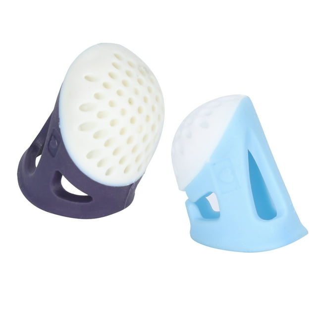 2 Piezas de dedal de Costura Protector de Dedo dedal de Silicona Protector de Dedo de Silicona para el Dedo Acolchado Accesorios para Manualidades para Coser Trabajo Manual Retro Khall 1.2102E+12