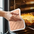 thumbnail image 3 of Peach Fuzz Pot Holders for Kitchen Heatproof Potholder, 3 Pack Modern Pure Peach Fuzz Hot Pads Multipurpose Oven Pads Cloth Potholders Trivet for Cooking Baking, 3 of 8