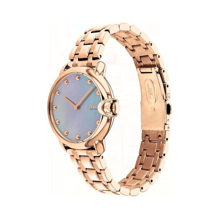 Coach Women\'s Mother of pearl Habiscus dial & Rose gold trim Coach Delancey Mother of Pearl White Dial Rose Gold Steel  main image 2