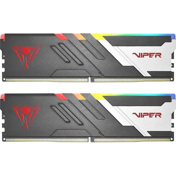 Patriot Memory Viper Venom RGB DDR5 RAM 32GB (2X16GB) 6000MT/s CL30 UDIMM Desktop Gaming Memory Kit - PVVR532G600C30K Compatible with AMD / Intel Gen14 Only