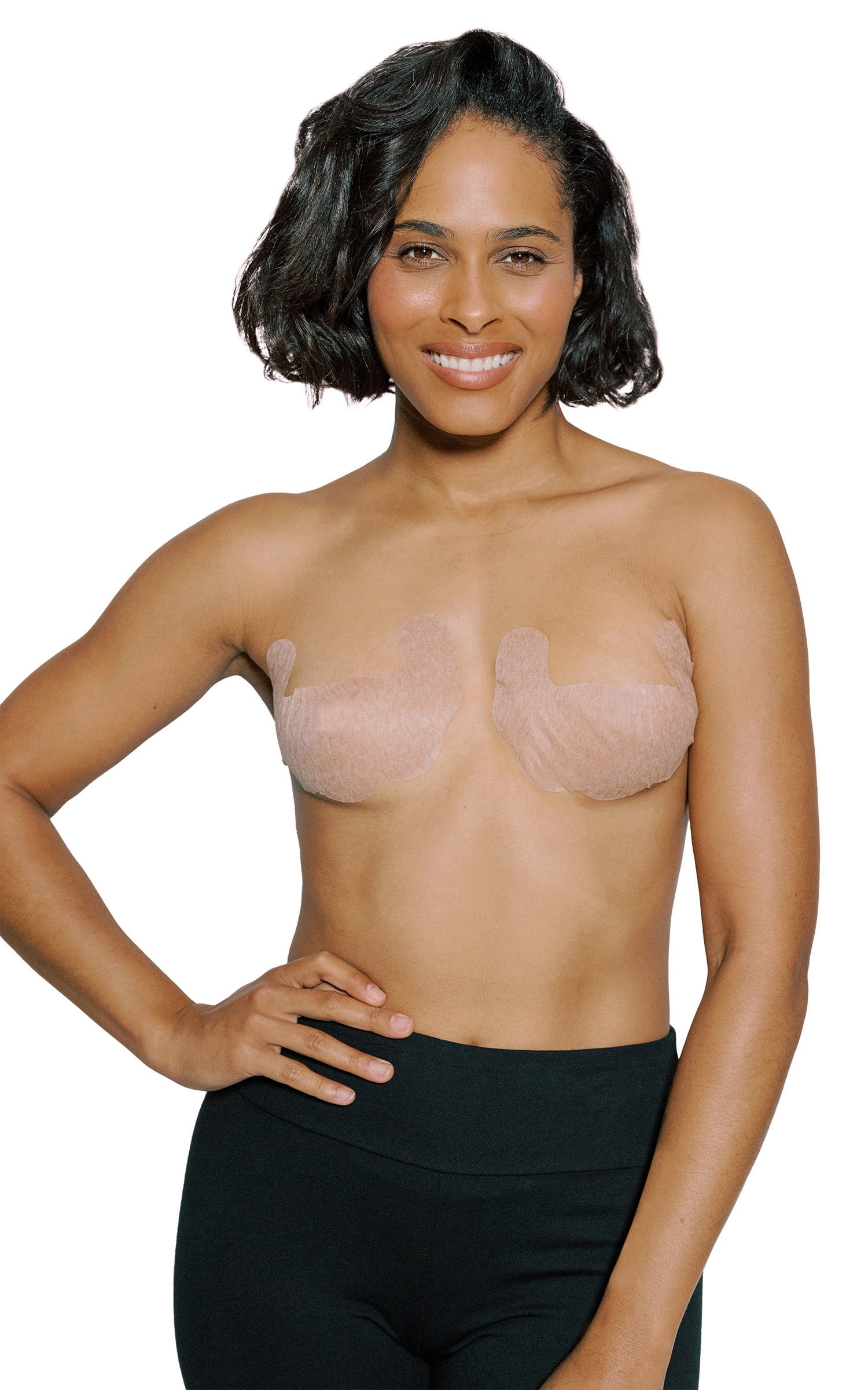 Fashion Forms Women's Disposable Adhesive Backless Strapless Body Bra Nude, 3-Pack