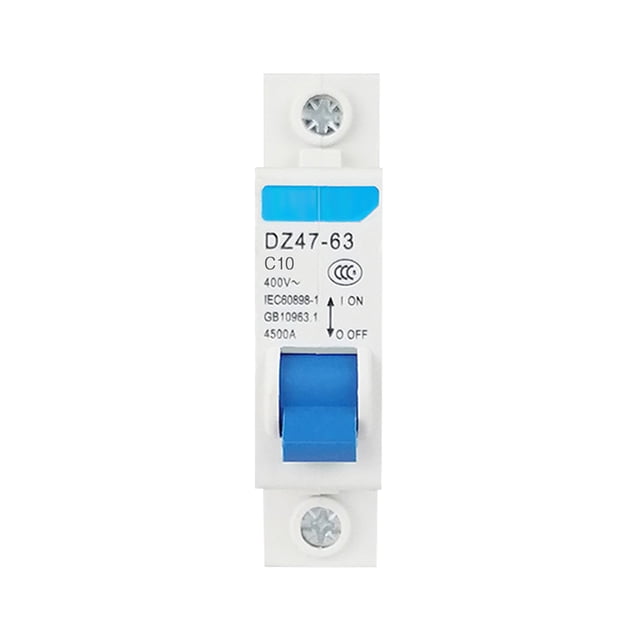 Mistaha Disjoncteur de Courant Résidu Miniature avec Installation sur Rail DIN - Dispositif de Protection contre les Fuites Électrique Domestique - 1P 10A DZ47-63 - Haute Sensibilité et Durable - Boîtier ABS - Flamme