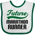 thumbnail image 3 of Inktastic Marathon Runner Childs Boys Baby Bib, 3 of 4