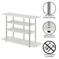 thumbnail image 2 of Convenience Concepts Designs2Go No Tools Wide Highboy 4 Tier TV Stand for TVs up to 46", White, 2 of 6