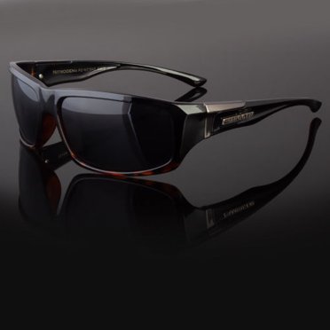 Mens Polarized UV Sport Sunglasses – Wrap Around HD Mirror Driving Glasses