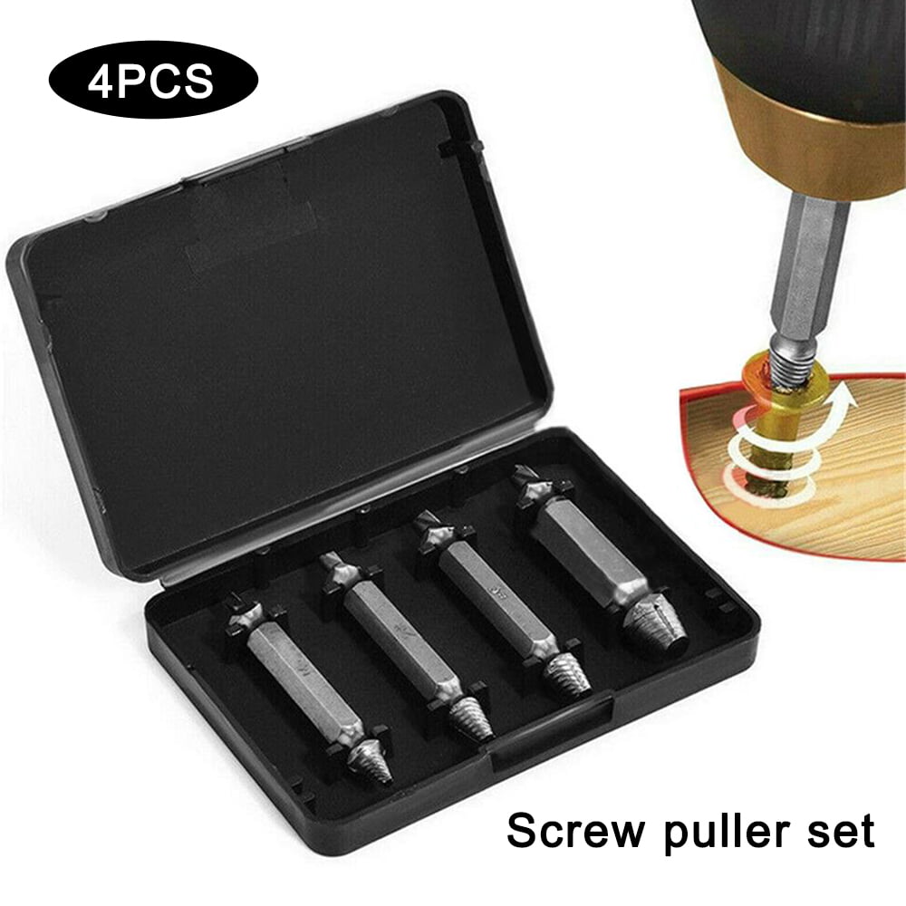 6PCS Damaged Screw Extractor Speed Out Drill Bits Broken Bolt Remover Tool Set