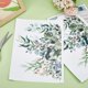 thumbnail image 4 of 2 hojas de plantas verdes con flores para tapa de inodoro, autoadhesivas, extraíbles, para baño, con diseño floral, impermeables, decorativas, 4 of 9