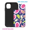 thumbnail image 2 of DistinctInk Custom SKIN / DECAL compatible with OtterBox Defender for iPhone 11 Pro MAX (6.5" Screen) - Pink Green Navy Paisley, 2 of 5
