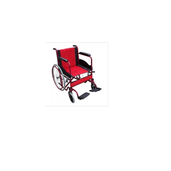 Silla De Ruedas Asiento Acojinado C/Recogepierjas Speedy Speedy Inks Rojo