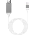 thumbnail image 1 of [Apple MFi Certified] Lightning to Adapter for Phone to TV,Compatible with iPhone,iPad, Sync Screen Connector Directly Connect on HDTV/Monitor/P, 1 of 5