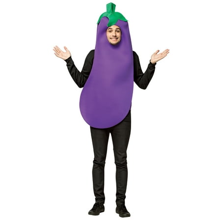 Eggplant Men's Adult Halloween Costume, One Size, (40-46)