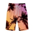 thumbnail image 1 of Birdeem Womens Summer Printed Elastic Waist with Drawstring Five Points Casual Pants, 1 of 3