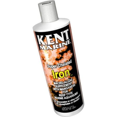 Freshwater Plant Supplement - Kent Marine Macro-Algae and Freshwater Supplement Iron and Manganese Plant Supplement, 8 oz, Bottle