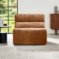 thumbnail image 6 of Miekor Furniture Luxury Bouclé Teddy Fleece Single Sofa Chair, Ergonomic Compress Accent Chair, Cloud-Soft Lounge Sofa for Living Room, Bedroom, Office & Small Apartment No.3315, 6 of 7