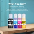 thumbnail image 3 of Botellas de recarga de tinta Paeolos 542 compatibles con 140 ml BK, 70 ml CMY, 3 of 8