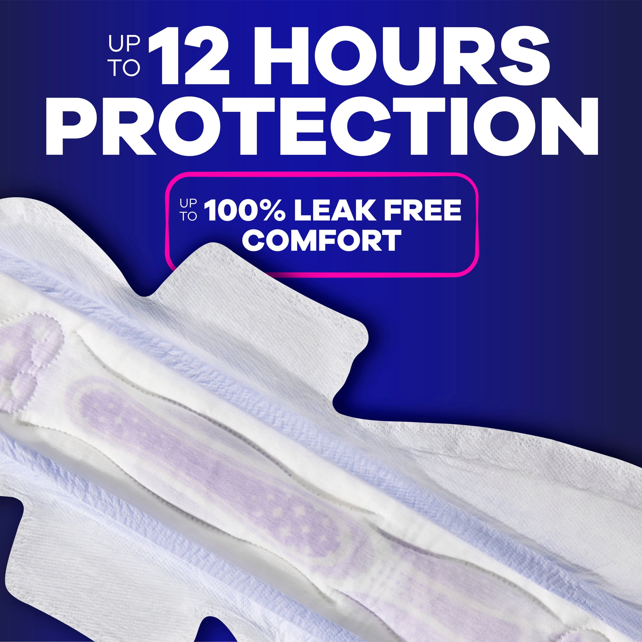 Always Maxi Overnight Pads with Wings, Size 6, 21