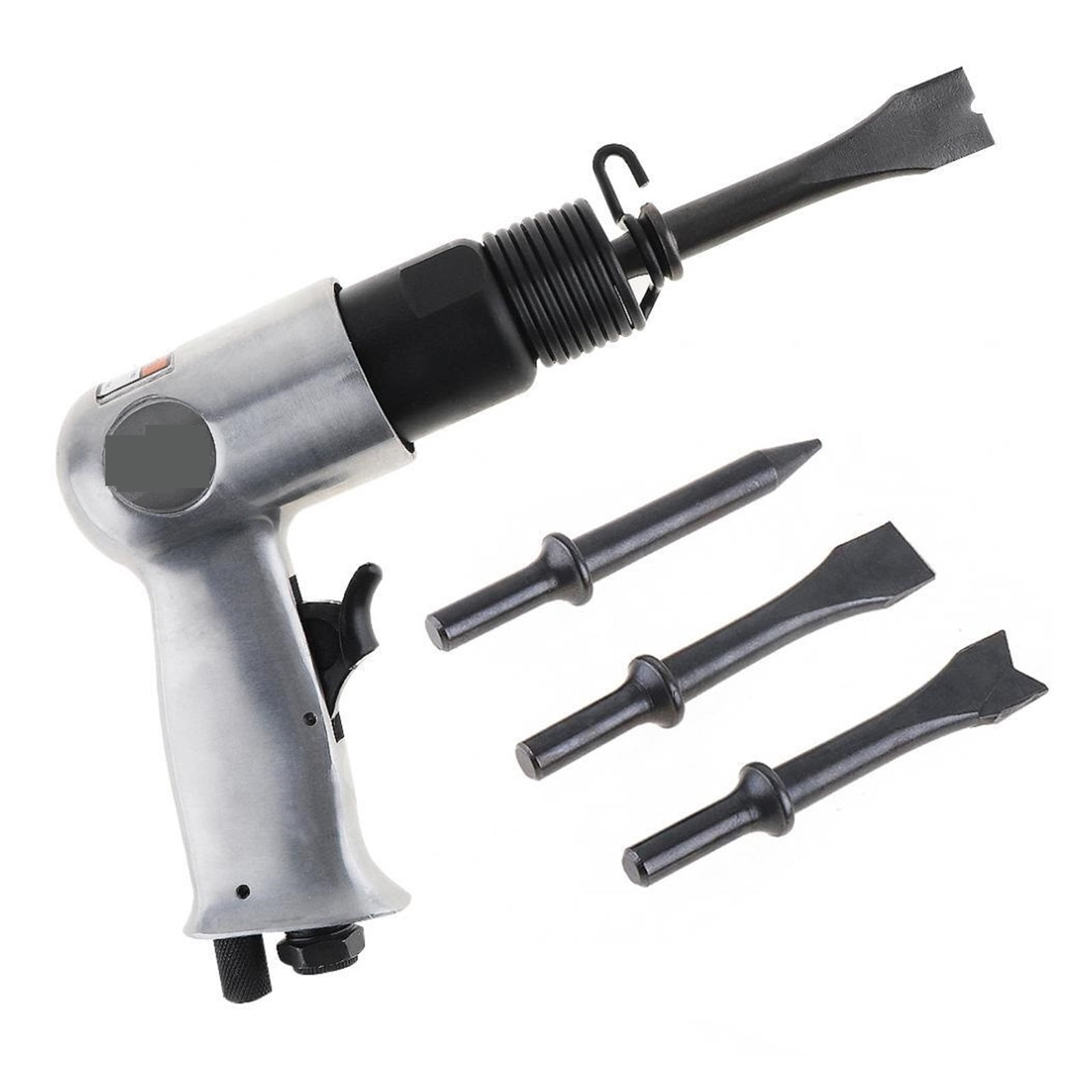Heavy Duty Hammer Drill 9150 120mm Professional Handheld Pistol Gas Shovels Air Hammer Small Rust Remover Pneumatic Tools With 4 Chisels ,Easy to Use