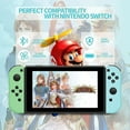 thumbnail image 3 of Left & Right Handle Shell Cover for Nintendo Switch Joy-Con Controller Gamepad, Green/Blue, 3 of 3