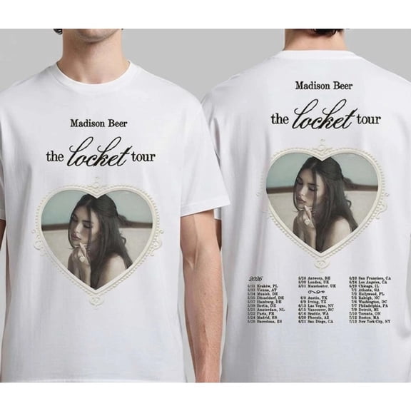 Madison Beer Merch 2026 Shirt Unisex Tops Vintage Tee Jersey Outdoor Tee Fashion y2k Top