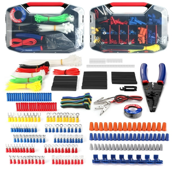 Kit de reparación eléctrica WORKPRO de 582 piezas con pelacables