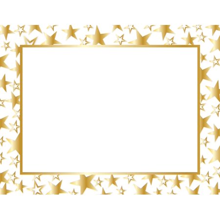 UPC: 0601952140259 | Great Papers! Twinkle Gold Foil Certificate  8.5  x 11   50 Count (2014025)