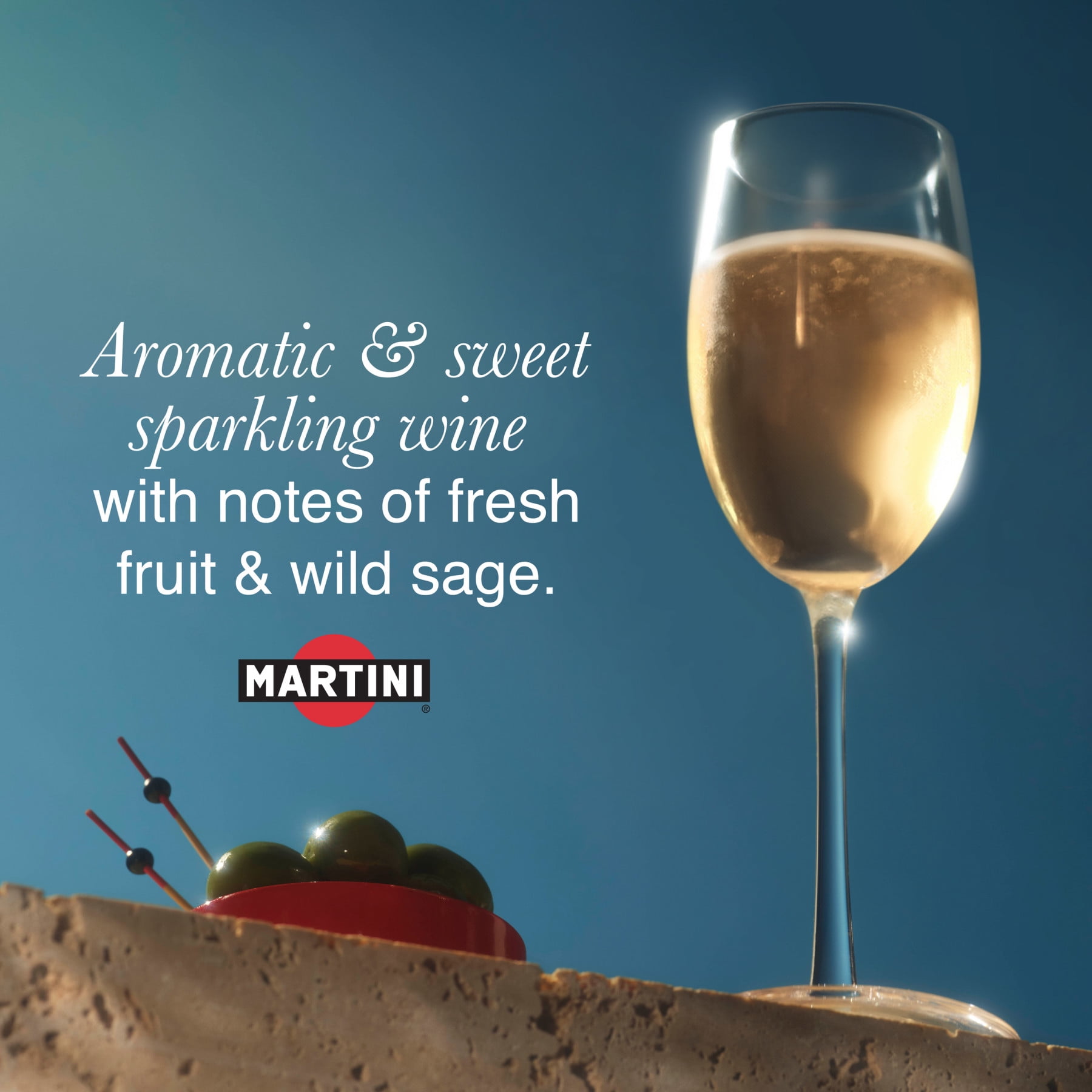 MARTINI & ROSSI Asti Sparkling Wine Italy, 750 ml Bottle, 7.5% ABV
