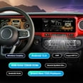 thumbnail image 6 of SNATEEN 27.0 inch Dual Screen Car Radio for Jeep Wrangler JL 2018-2021 GPS Navigation Multimedia Video DVD Carplay Stereo Receiver Head Unit (Red), 6 of 10