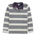 thumbnail image 1 of Camiseta henley de rayas para mujer Charter Club, blanco, 1X, 1 of 1