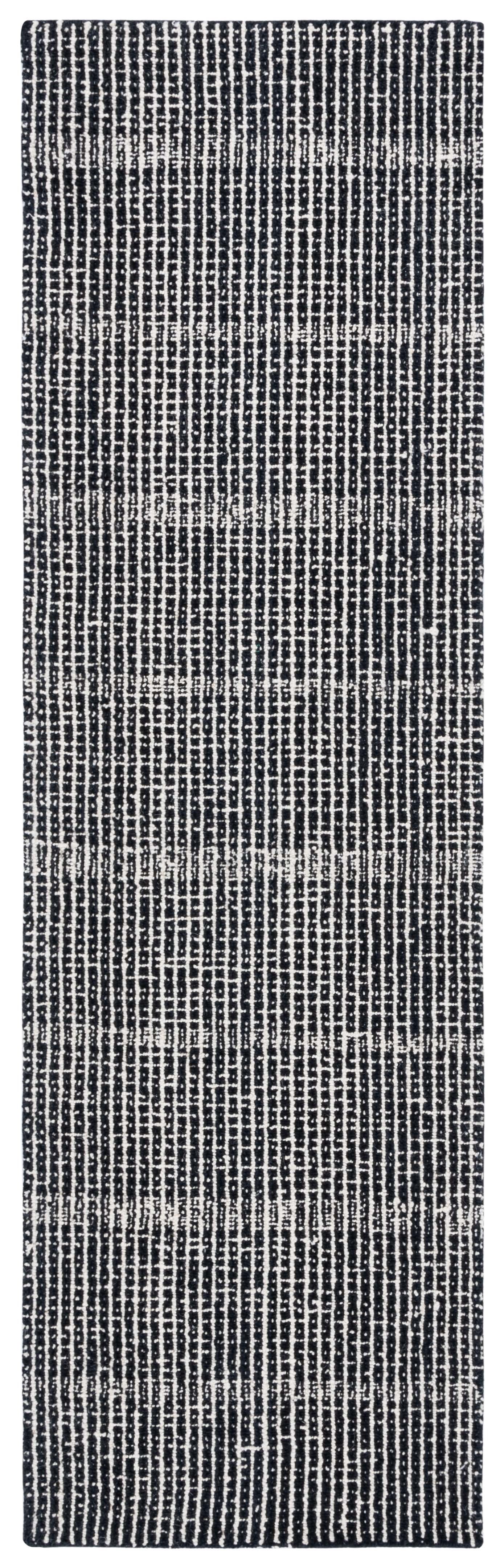 SAFAVIEH Abstract Becky Trellis Runner Rug, Black/Ivory, 2'3" x 10'