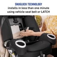 thumbnail image 4 of Graco 4Ever DLX SnugLock 4-in-1 Car Seat, Tomlin, Black, 4 of 8