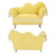 thumbnail image 5 of Mini silla en miniatura franela suave muebles para casa de muñecas decoración caja de almacenamiento de joyería amarillo crema ANGGREK  Otros, 5 of 8