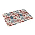 thumbnail image 2 of Bingfone Patchwork In Country Style Door Mat 16"x24" Front Entrance Non-Slip Low Profile Washable for Entryway, 2 of 7
