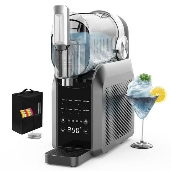 Slushie Machine, No Ice Needed, 88 oz Slushie Machine for Home with Dust Cover, Professional Frozen Drink Maker, 8 Preset Programs, Frozen Margaritas, Frappés, Mi