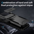 thumbnail image 6 of for Google Pixel 8a, Luxury Sliding Camera Cover Soft TPU + Hard PC Shockproof Drop Protective Hybrid Stylish Ultra Slim Frosted Anti-slip Grip Case for Google Pixel 8a, Black, 6 of 7